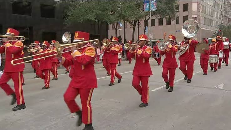 Houston Community Spectators celebrating unity